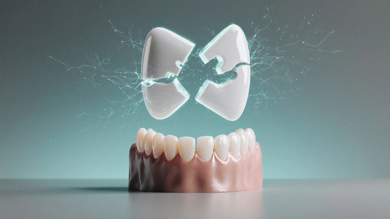 Zlomená protéza se přeměňuje v novou, elastickou náhradu na čelisti.