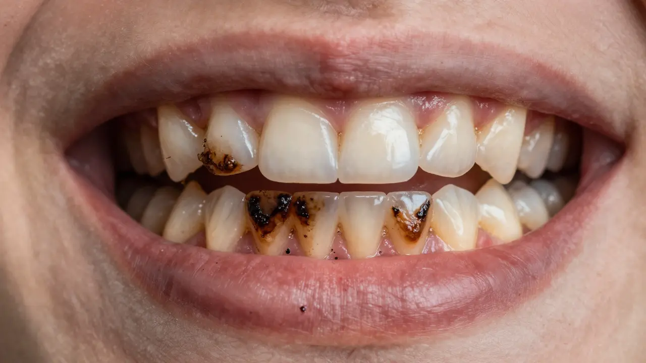 Jak dlouho se vyvíjí černý zubní kámen a co s ním dělat?