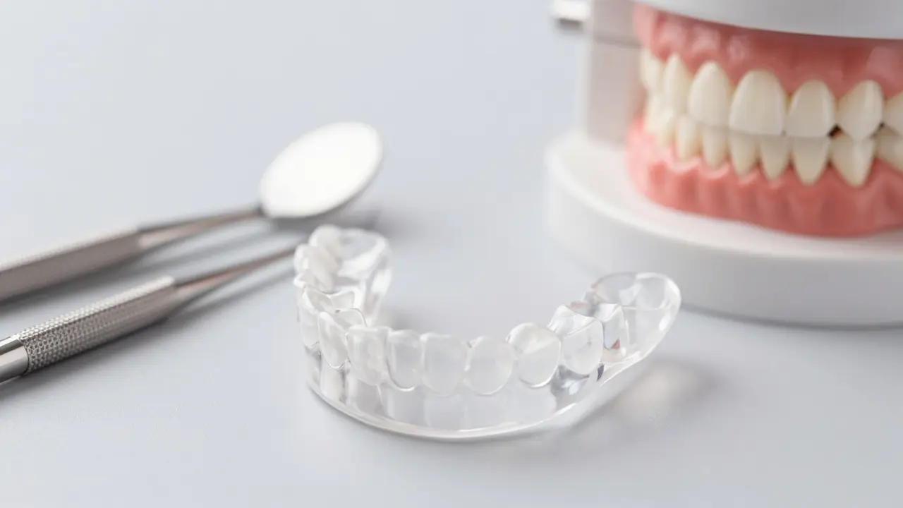 Noční ochranná kápka chrání zuby před drhnutím