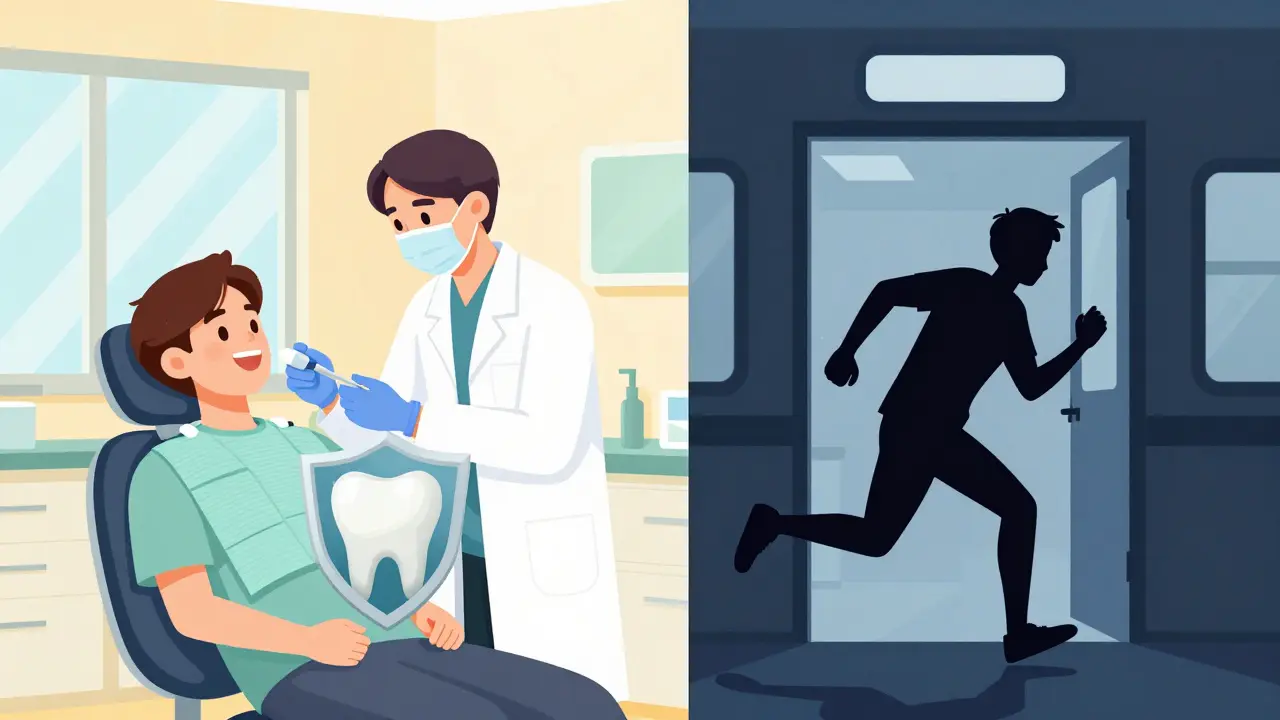 Kontrast mezi preventivní stomatologií a noční pohotovostí