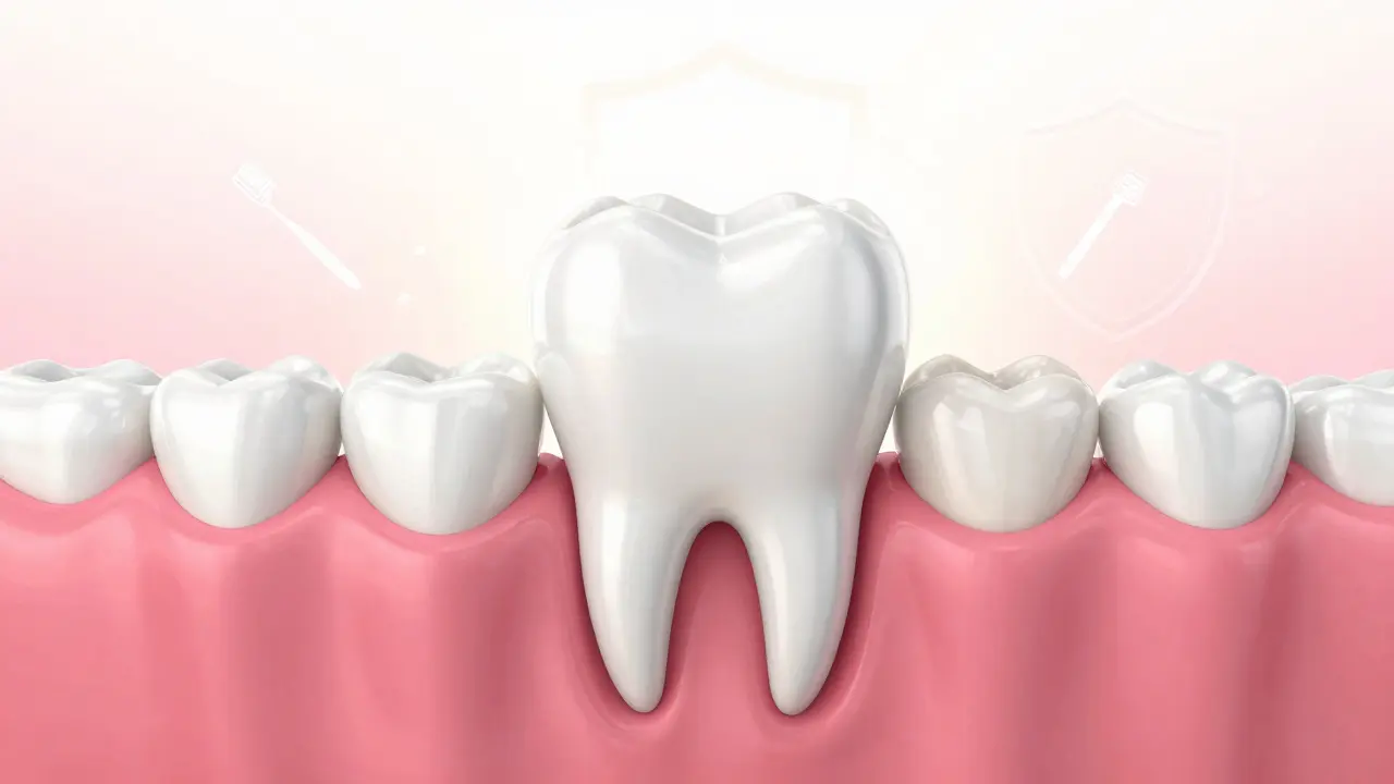 Koncept zdravého implantátu chráněného pečlivou ústní hygienou